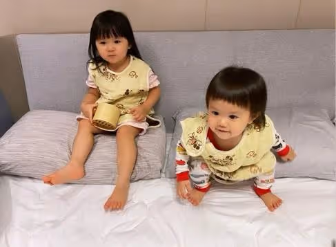 福原愛女兒7歲生日,媽媽福原愛缺席,江宏傑帶姐弟吃蛋糕