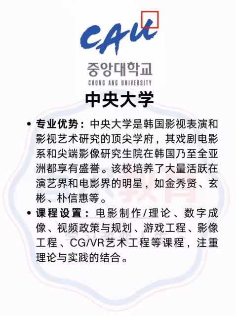 【韓國大學專業分析】專業：影視學