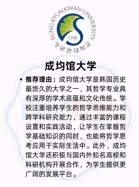 【韓國大學專業分析】專業：哲學