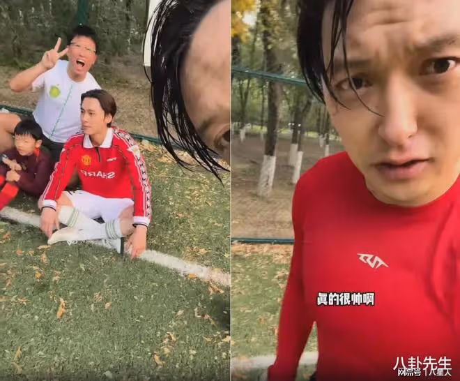 淪為素人!李易峰罕露面,給違紀足球員慶生,髮際線後移憔悴像路人