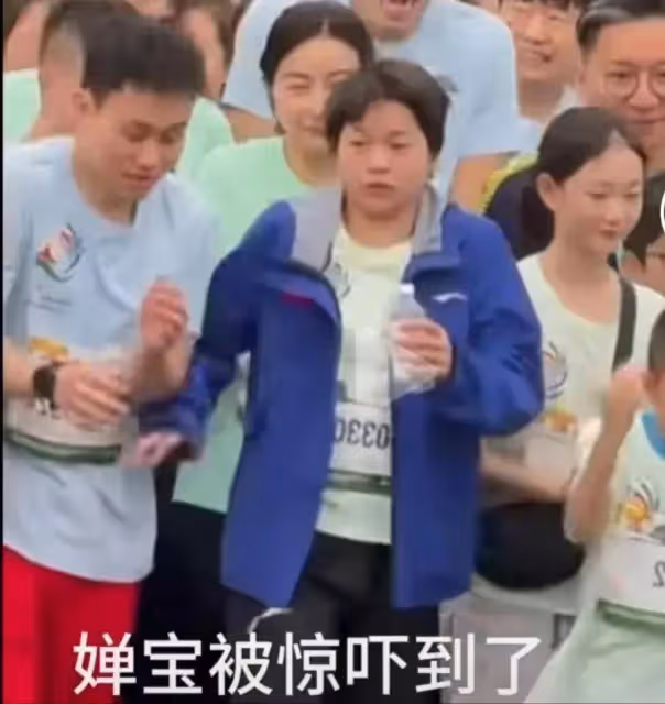 郭晶晶全紅嬋澳門開跑，發令槍太響全紅嬋被嚇一跳，畫面太可愛