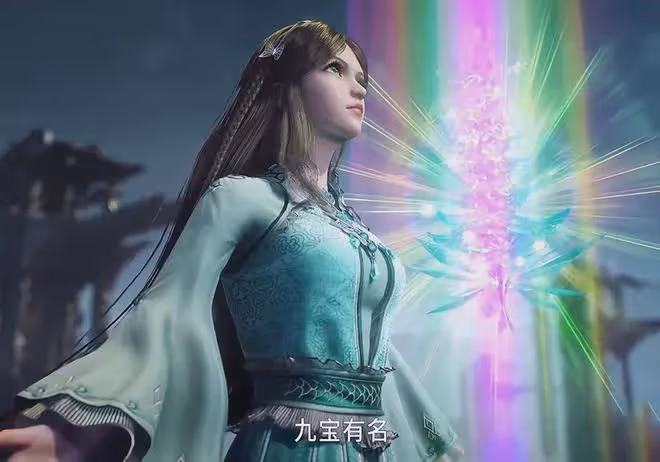 斗羅:真人版寧榮榮曝光,青色紗裙真漂亮,奧斯卡造型神級還原!