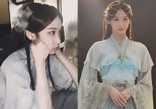 斗羅:真人版寧榮榮曝光,青色紗裙真漂亮,奧斯卡造型神級還原!