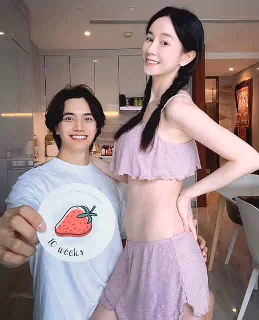 張檬官宣懷孕10周,備孕兩年多終於如願,小腹微凸孕味超足