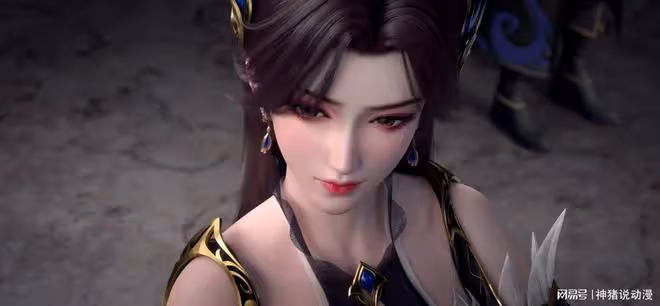 斗破蒼穹：大美女曹穎正式現身，黑裙配大白腿超性感，比雲韻還美