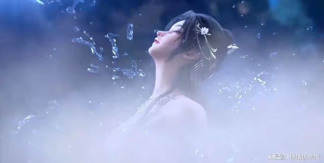 大戰結束清漪大美女洗澡，仰身出水姿勢太誘人，難怪石昊扛不住