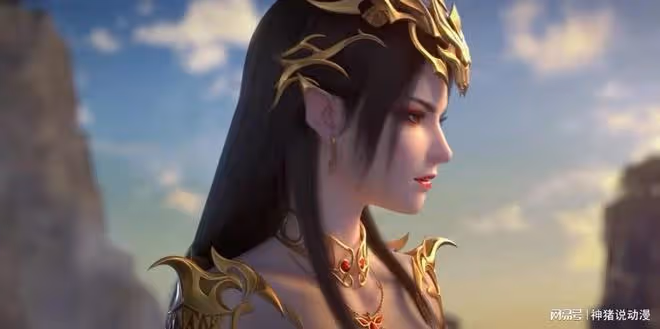 美杜莎cos來襲，紅衣浴袍超有料，大長腿真長，比動漫版還美