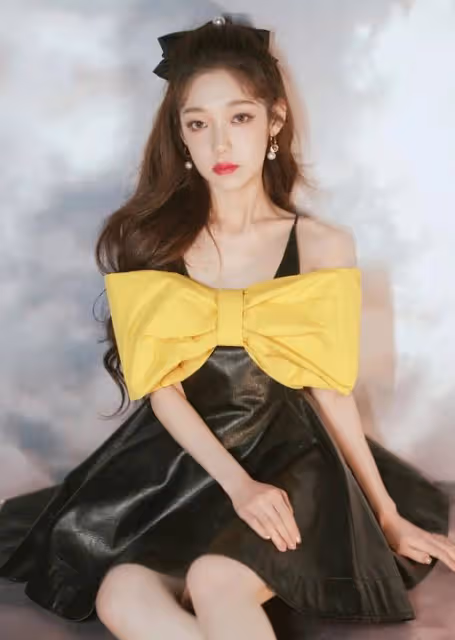 希林娜依·高，混搭穿搭法，為何顯得她好美，好少女，也好高級？