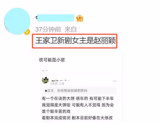 王家衛大女主劇將籌拍?爭角大戰一觸即發,五位女神呼聲最高