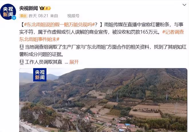 東北雨姐被央視點名三次，細節披露令人髮指，網友：她是真不老實