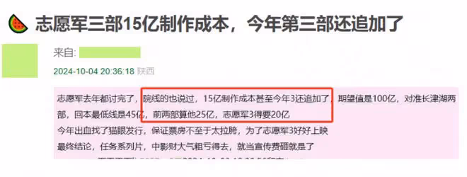《志願軍2》票房預計可達13億!陳凱歌賭贏了,他能分多少錢?