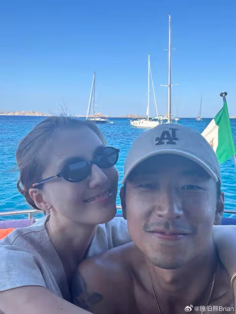 吳千語31歲生日,施伯雄曬多張合照秀恩愛,小兩口當眾親親甜齁了
