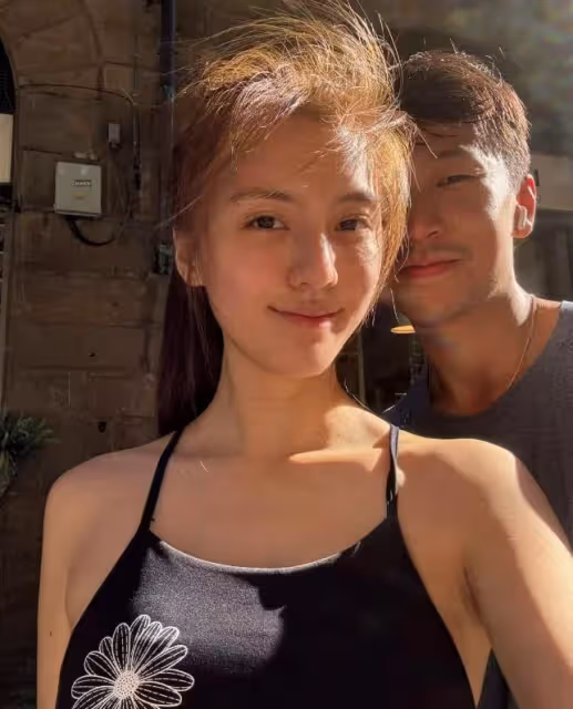 吳千語31歲生日,施伯雄曬多張合照秀恩愛,小兩口當眾親親甜齁了
