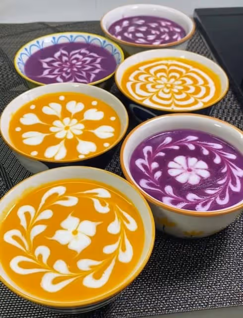 拉花米糊