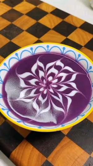拉花米糊
