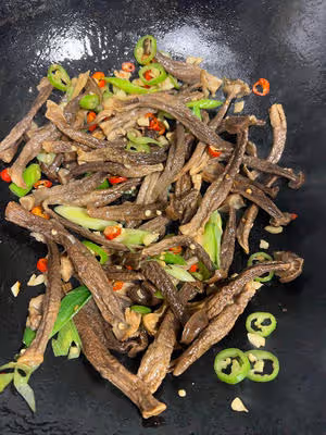 鹿茸菇炒肉