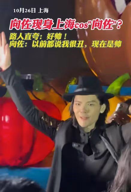 向佐現身cos自己,被問是真是假,被粉絲誇讚好帥超開心,接地氣