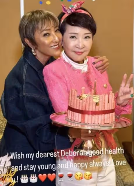劉嘉玲陪狄波拉過73歲生日，88歲謝賢沒有露面，家人送祝福