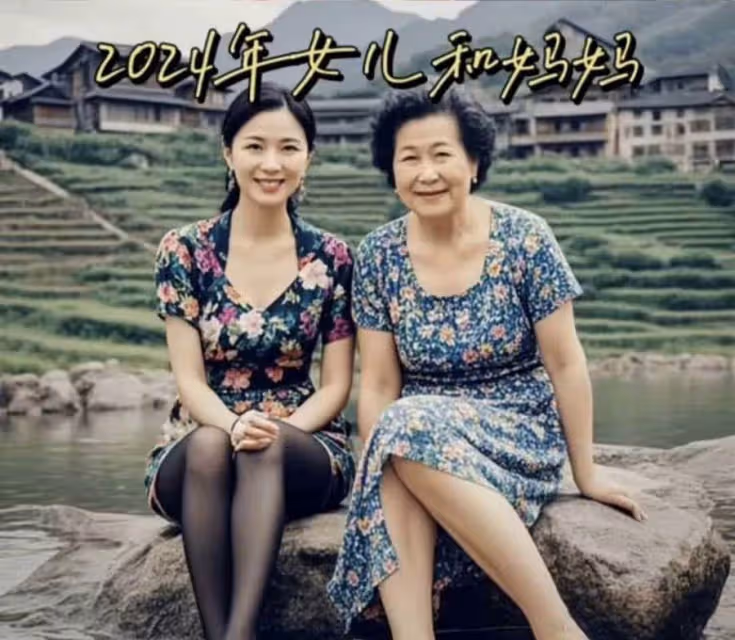 時隔33年「母女兩人」同一地點再合照：媽媽蒼老許多，女兒卻完美復刻「媽媽年輕時美貌」