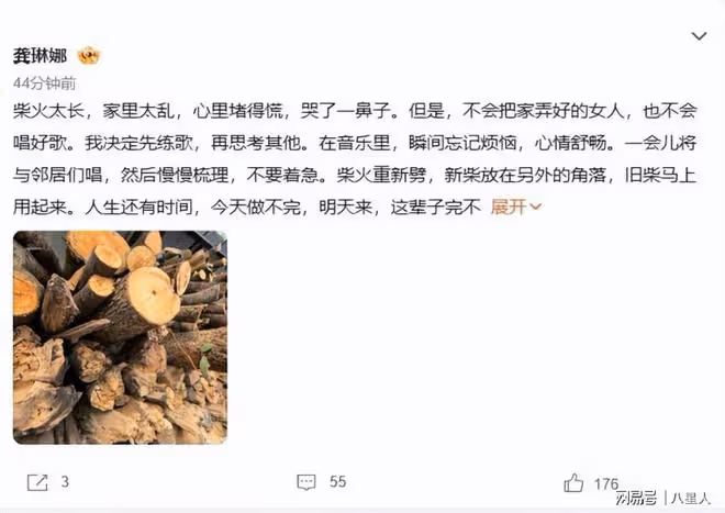 心亂如麻!龔琳娜與德國老公離婚,獨自回家哭了,家裡亂心裡堵得慌