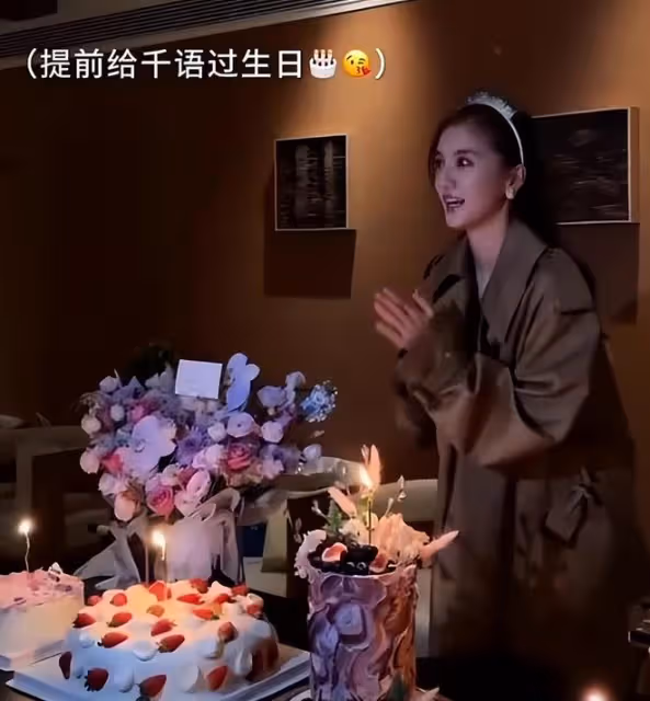 吳千語慶祝31歲生日,施伯雄曬妻子九宮格,甜蜜親吻令人羨慕