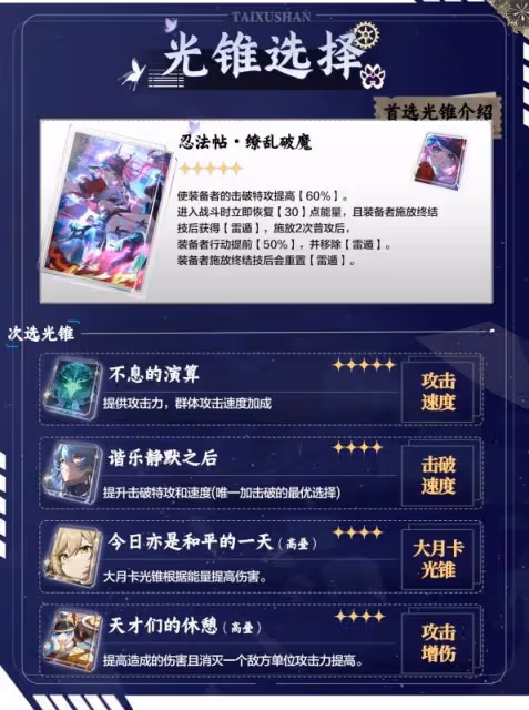 《崩壞:星穹鐵道》亂破技能介紹及配裝推薦