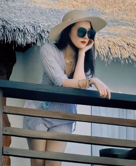 劉亦菲曬美照!腰臀比太絕,37歲似少女,胖一絲累贅、瘦一點沒味