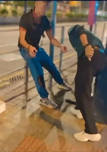 港休班PTU警長彌敦道街頭遭搶錢包,追截時身中5刀滿身鮮血,警拘南亞刀匪
