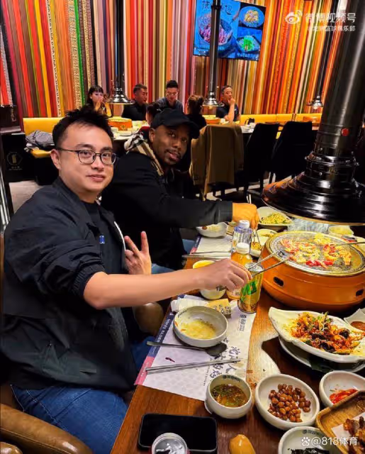 地主之誼！郭艾倫回瀋陽請廣州隊吃烤肉大餐，拉大鋸切蛋糕笑翻全場