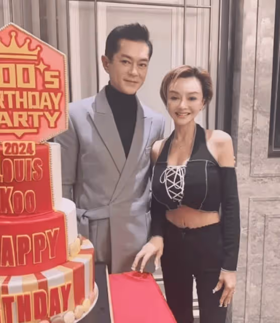 54歲古天樂擺宴60桌慶生,數百人到場慶祝,與葉子楣合照掀起回憶殺