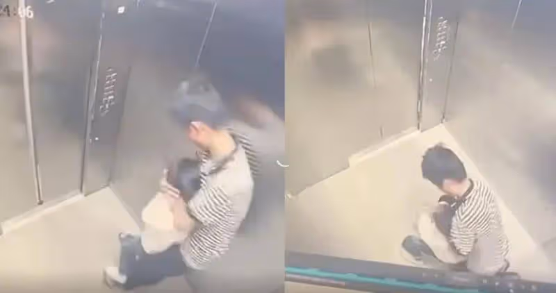 報應來了!7歲女孩獨坐電梯被14歲男孩捂暈抱走,警方:猥褻行拘