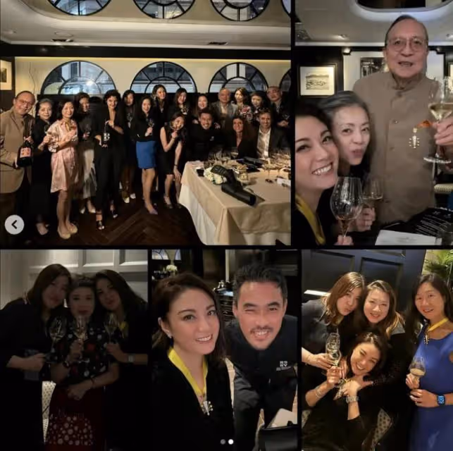 TVB前花旦與外國男友人擁抱品酒,感情生活神秘,曾有四段情均無果被批拜金