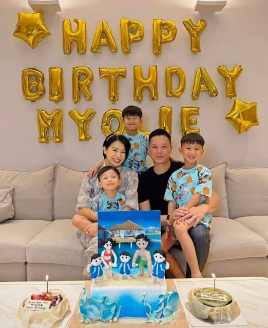 TVB視後胡杏兒慶45歲生日，一家五口溫馨合照曝光！時裝秀擔任模特驚艷