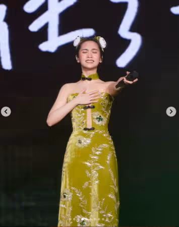 楊丞琳成都開唱「cos一根竹子」!中門大開外露一片肉色 真相照曝