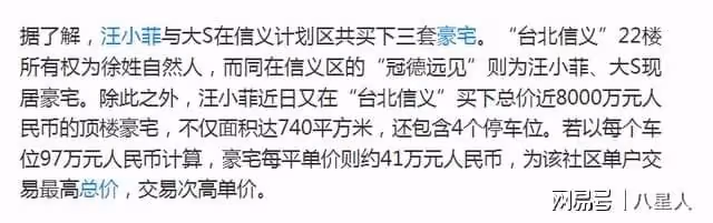 汪小菲擲千金給馬筱梅買740平頂級豪宅!光車位就93萬,與大S一個區