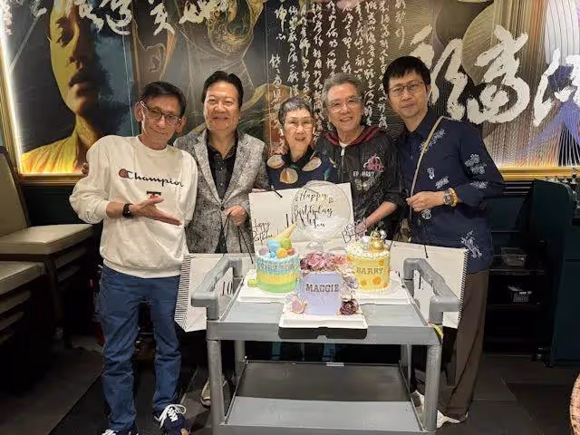 TVB老戲骨姜大衛三代同堂慶祝太太76歲生日,60歲女婿曹永廉獲贊凍齡