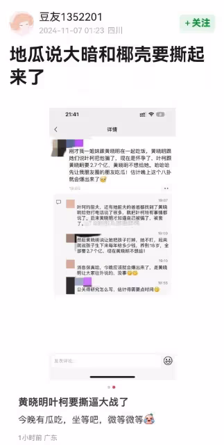 黃曉明女友葉珂退網:否認2億撫養費!被曝否認胸是假的