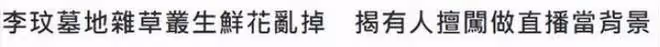 二姐回應李玟墓地雜草叢生:家屬同意整改,墓地被粉絲直播打擾