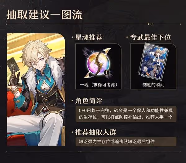 《崩壞:星穹鐵道》2.6砂金復刻抽取建議