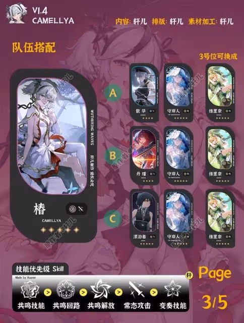 《鳴潮》1.4椿隊伍搭配與武器選擇推薦
