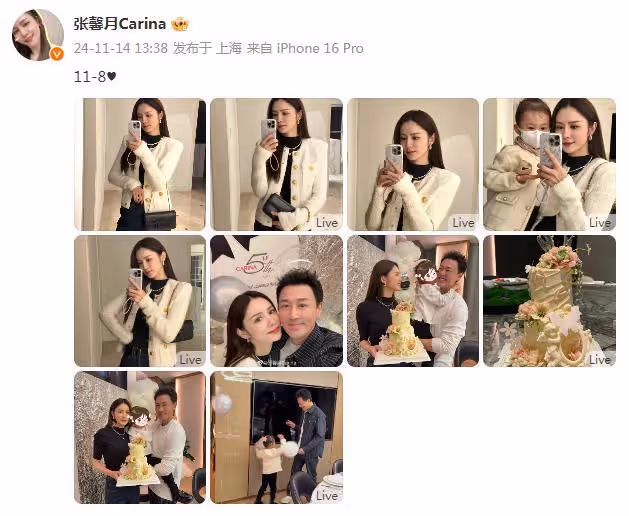 張馨月慶祝結婚5周年,獲林峯高調示愛,夫妻不懼爭議越來越愛