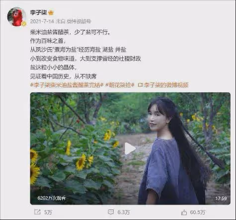 停更1200多天後,俗人李子柒歸來,依舊王者