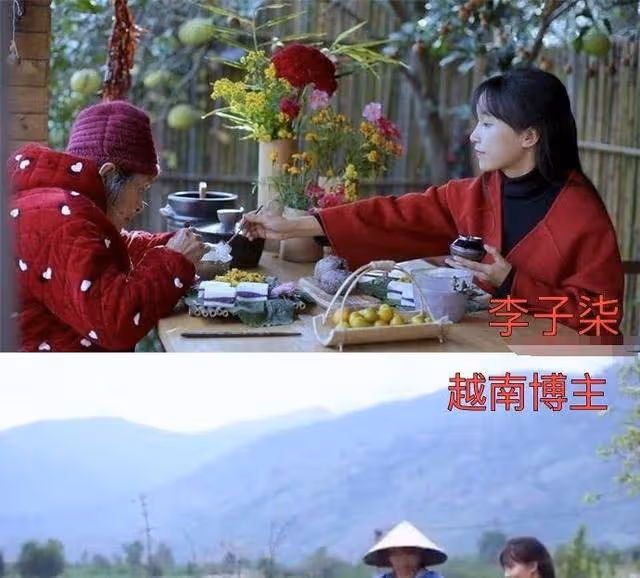 越南博主深度模仿李子柒,從造型到風格,李子柒回歸她也將復出
