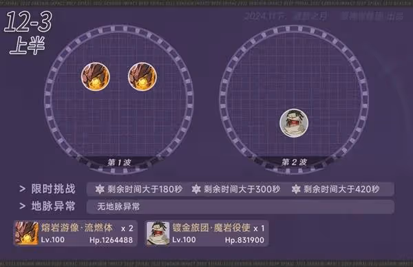 《原神》5.1第二期深淵第12層打法解析