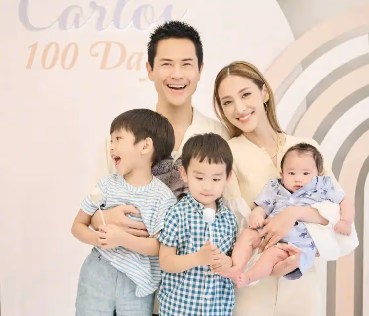 突陷離婚傳聞,陳凱琳公開否認,當網紅收入超過鄭嘉穎,一家五口都是高顏值