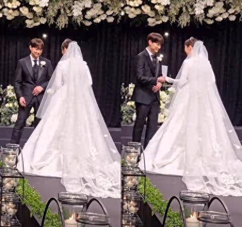 閔庚勛婚禮現場曝光!娶回超美《認哥》製作人 前輩男星見證落淚