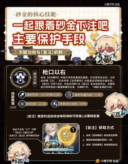 《崩壞：星穹鐵道》砂金出裝配隊及機制解析