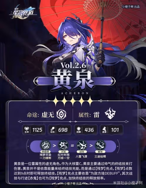 《崩壞:星穹鐵道》黃泉全面培養指南