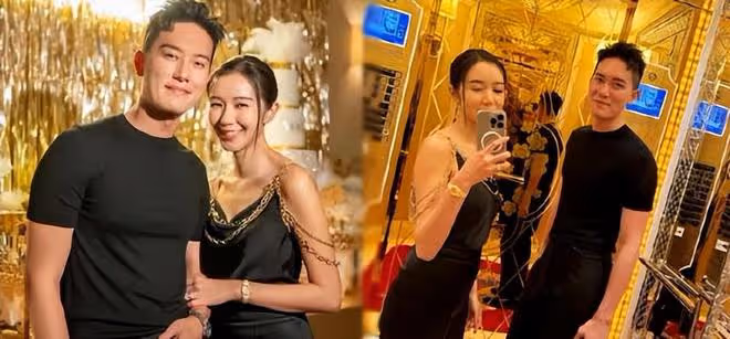 麥明詩懷孕後首現身,挺5月孕肚有嬰兒肥,手放在小腹上比心