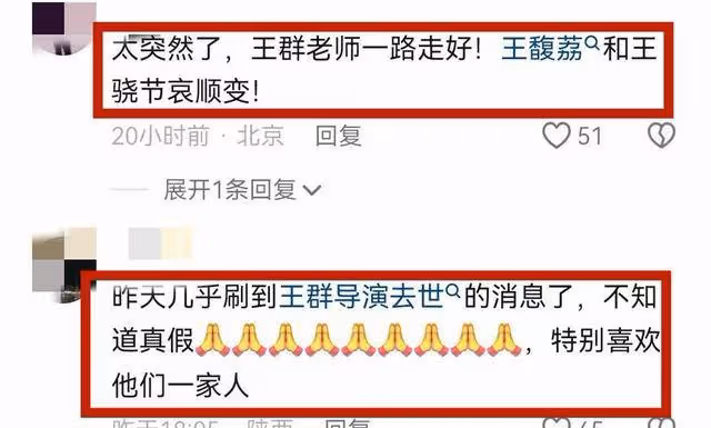 王群病逝：48年婚姻終結，王馥荔痛失愛人，王驍悲悼父親辭世